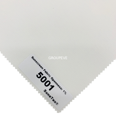 comprar El PVC de la ventana francesa cubrió las telas blancas ASTM G21 de la protección solar del poliéster Fabricación en línea