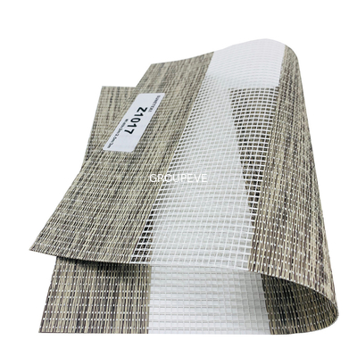 comprar El manual de la barra de café motorizó la cebra dual del rodillo ciega la tela 50*75m m 65*100m m Fabricación en línea