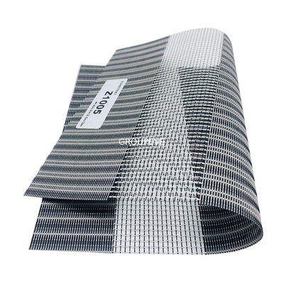 comprar Anti-bacteriano de la tela de la cebra de la protección solar de las persianas de rodillo del dúo 328GSM Fabricación en línea
