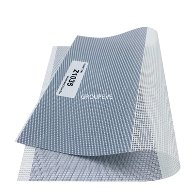 comprar El obturador de la franqueza el 5% sombrea a Grey Zebra Roller Blinds Fabric ASTM G21 Fabricación en línea