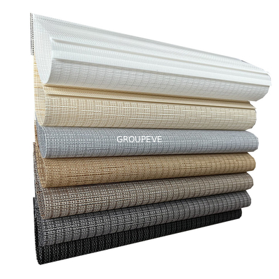 Un buen precio. Las persianas de rodillo de encargo de la ventana de Grey Heat Resistant Roll Down sombrean la tela de la cebra en línea