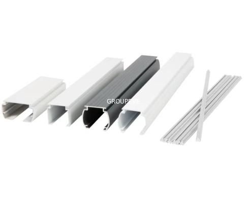 comprar la cortina de aluminio ciega del tubo de rodillo de los 20ft sigue el polaco mecánico Fabricación en línea