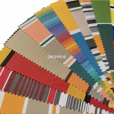 comprar la solución 300gsm 100% teñió la arruga de acrílico de la tela de la prenda impermeable del toldo resistente Fabricación en línea
