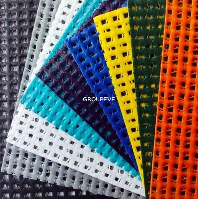 comprar el PVC plástico de 195gsm 230gsm 250gsm cubrió a Mesh Fabric 250D/21*19 Fabricación en línea