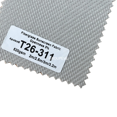 comprar Tela anti de la protección solar de la fibra de vidrio de la franqueza de las bacterias el 3% para las persianas al aire libre Fabricación en línea