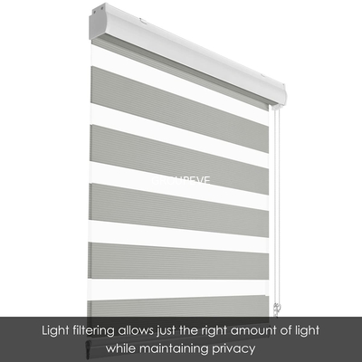 comprar El tragaluz sombrea las persianas escarpadas del poliéster de la cebra de las cortinas de la elegancia para Windows Fabricación en línea