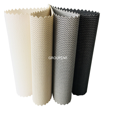 comprar El PVC de la tela de la protección solar del poliéster de Cortinas Y Persianas de la franqueza del 3% rueda para arriba persianas Fabricación en línea