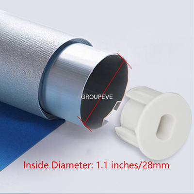 comprar Silencioso y suave de funcionamiento 38mm de aluminio Roller Blinds tubo persianas accesorios Fabricación en línea