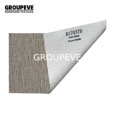 Rodillo motorizado telar jacquar 100% del poliéster de la parte alta Roman Shades Smart Semi Blackout