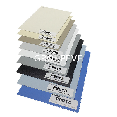 comprar 100% de oscurecimiento de color sólido persianas de rodillo Tejidos para persianas de ventana Decoración de ventanas Fabricación en línea
