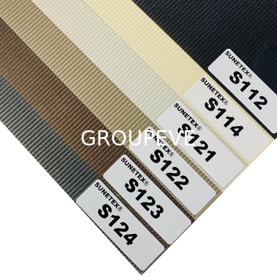 comprar Ventanas de oficina Poliéster Roller persianas Cortina Tejido cebra Sombras de verano eléctricas Fabricación en línea