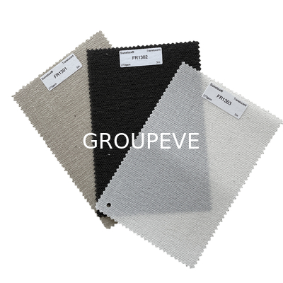 comprar Tejidos para ventanas de cortinas de color negro con revestimiento Fabricación en línea