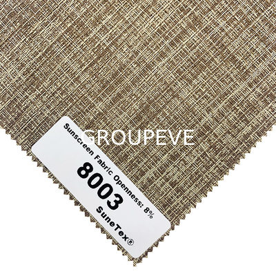 Solución de persianas de poliéster Jacquard Tejido de PVC impermeable para persianas de protector solar Tejido
