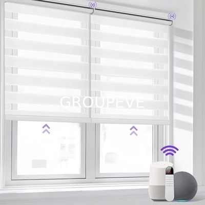 comprar Venta al por mayor 3m de ancho térmico completo apagón eléctrico Zebra sombras persianas y sombras para ventanas Fabricación en línea