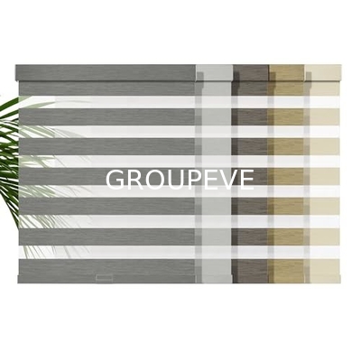 Compartimiento de poliéster Ventana Tecnología especial Blackout Zebra Roller Blind Tejido
