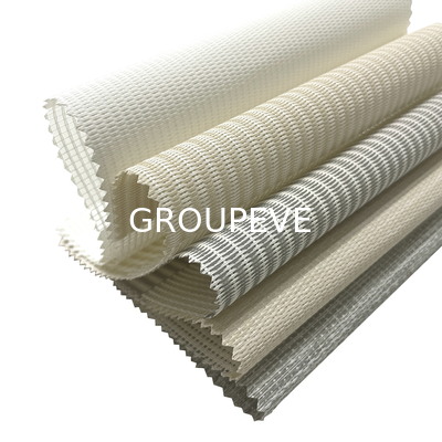 Preparación del stock 5% Abierto 3m de ancho Rainbow Roller Blinds a prueba de fuego Tejidos para la decoración del hogar sala de estar