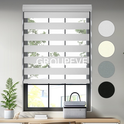 comprar Tejidos innovadores de luz solar para persianas de cebra: elevar la decoración del hogar con funcionalidad Fabricación en línea