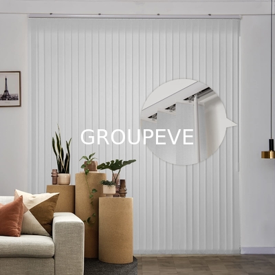 comprar ventanas de privacidad verticales comerciales cortinas de sol elegantes y sombras de material de tela de rodillo Fabricación en línea