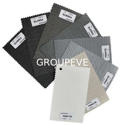 Nex Design 100% Poliéster Precio Barato Telas de Persianas Enrollables Opacas con Textura Negra para la Decoración del Hogar