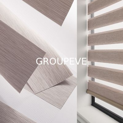 comprar Tejido para persiana enrollable cebra de 140 GSM con filtrado de luz suave y estilo moderno Fabricación en línea