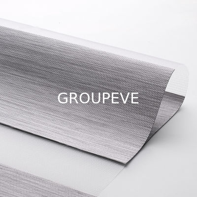 comprar 425GSM Double Day and Night Customizable Color Zebra Blinds Fabric for French Window Fabricación en línea