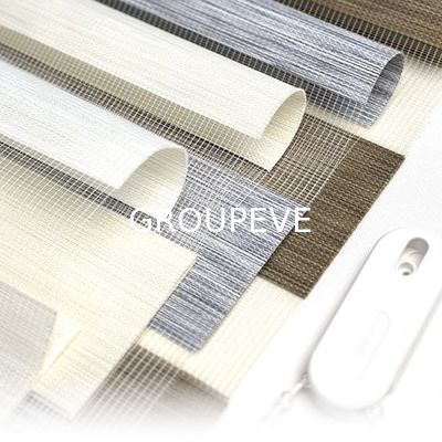 comprar Customized Durable Stripe 100% Polyester Zebra Blinds Fabric for Light Filtering Roller Shades Fabricación en línea