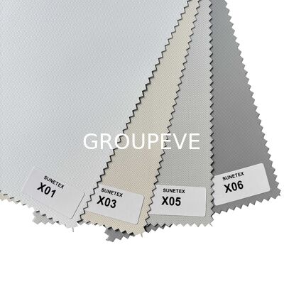 comprar Tejido de pantalla solar de PVC de 3 capas y fibra de vidrio 100% de 1 capa con UPF 50+ e impermeable para persianas enrollables y parasoles Fabricación en línea