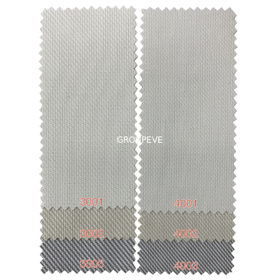 Un buen precio. Telas solares de las persianas de rodillo del modelo de la tela cruzada de la franqueza de la pantalla el 3% para las cortinas y persianas en línea