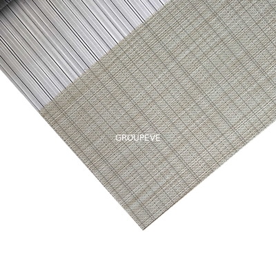 Un buen precio. Tejido persianas solares de rodillo translúcidas para ventanas de oficina sombras solares para ventanas tejido automático en línea