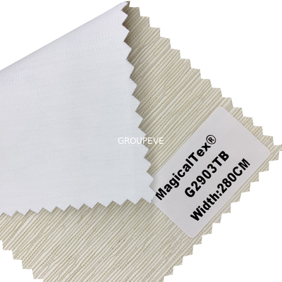 Un buen precio. Ancho personalizado 2m/2.3m/2.5m/3m G2900TB Blanco Color Oscurecimiento de Roller Shade Tejido ciego para el hogar en línea