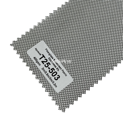 Un buen precio. tela cruzada de la tela de la protección solar de la fibra de vidrio de 0.75m m Polyeste que teje 2x2 en línea