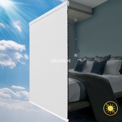 Un buen precio. El apagón casero pliega persianas de ventana plisadas sin cuerda de la tela celular en línea