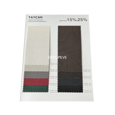 Un buen precio. La cortina del rodillo ciega la pulgada de Swatch 48x46 de la muestra de la tela de la protección solar de la fibra de vidrio en línea