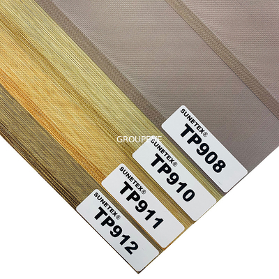 Un buen precio. La cebra del apagón del apagón ciega telas de las persianas de rodillo de la capa triple de la ventana de Shangri-La de la tela en línea