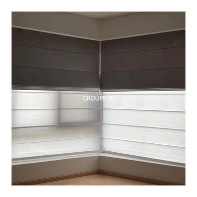 Un buen precio. Apagón de lino tejido adaptable de las sombras de Roman Shade Cordless Printed Blinds Windows en línea