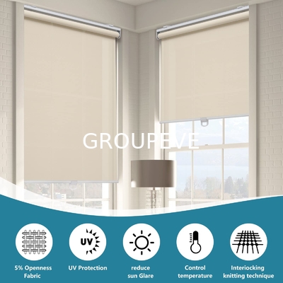 Un buen precio. Tejido de protección solar anti-UV Tejido de persianas de rodillo para persianas en línea