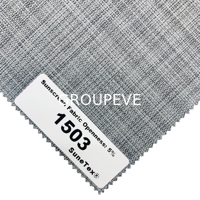 Un buen precio. Jacquard a prueba de fuego 5% de apertura Roller Blind Tejido protector solar para la decoración del hogar en línea