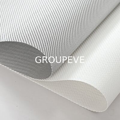 Un buen precio. Tejido protector solar de poliéster 420GSM a prueba de agua y ecológico para sombras de rodillos en línea