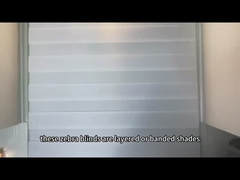 Día y noche persianas de ventana de filtración ligeras de alta calidad de la cebra de las sombras de las persianas de rodillo de la cebra