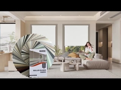 Revestimiento blanco Retardante del fuego Ventanas con persianas de rodillo Tejidos para hoteles